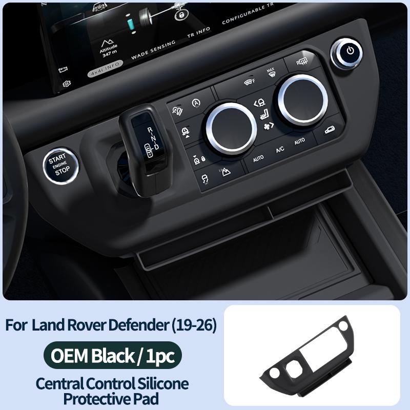 

For Land Rover Defender 2025-2026 Center Console Car Box Storage Silicone Pad Armrest Storage Box Phone Tray Auto Accessories RHD vehicle