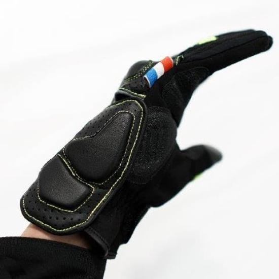 Elf Motorcycle Nero Mesh Size Black Red EG-S527 Gloves, Spring/Summer Model, Gloves, Small, &