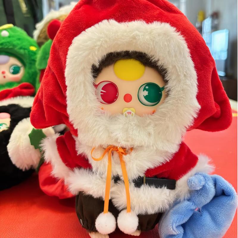 Latest Baby Three Xmas Party Collection Line Polyvinyl Chloride Material Plush Blind Case Playthings Mini Mystery Case Play Pouch Pendant Innovative