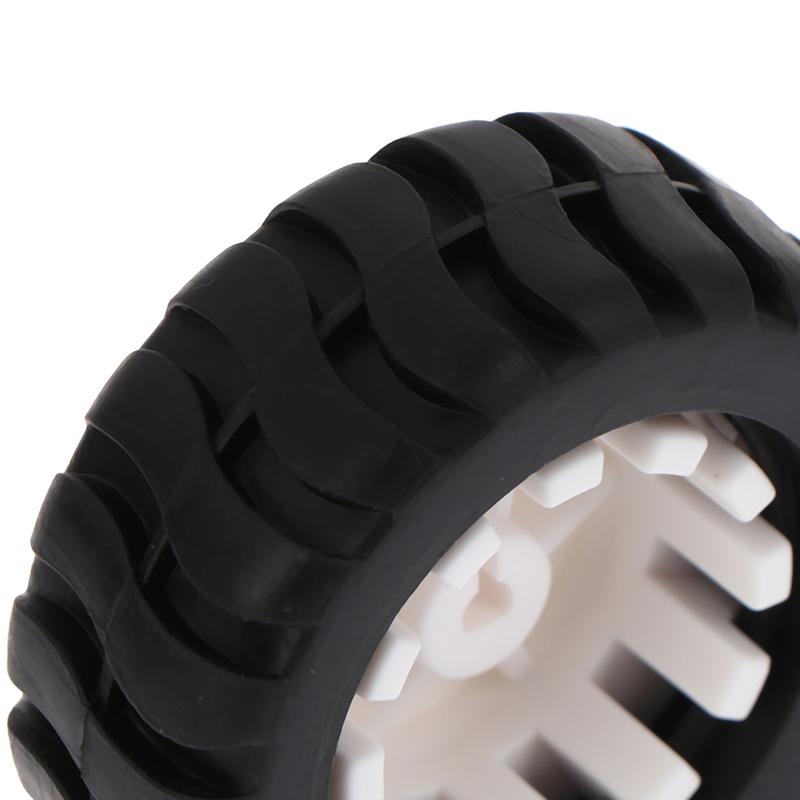 2 buc Roată din cauciuc cu axă D Accesorii robot Model cărucior de urmărire Roată pentru motor N20 Mașină Robot Piese jucării DIY