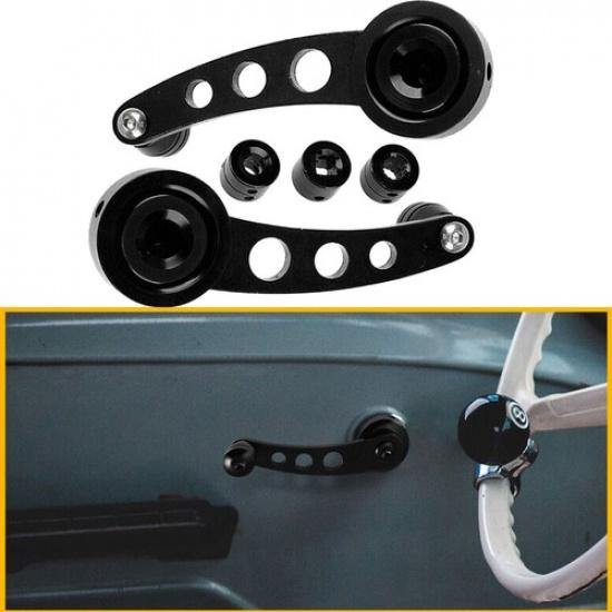 2pc Car Window Door Handle Knob Fit 84-00 Honda Civic Manual Window Winder Crank