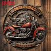 Motorcycle Metal Tin Sign 2D Wall Art Rustic Decor Bathroom Kitchen Living Room