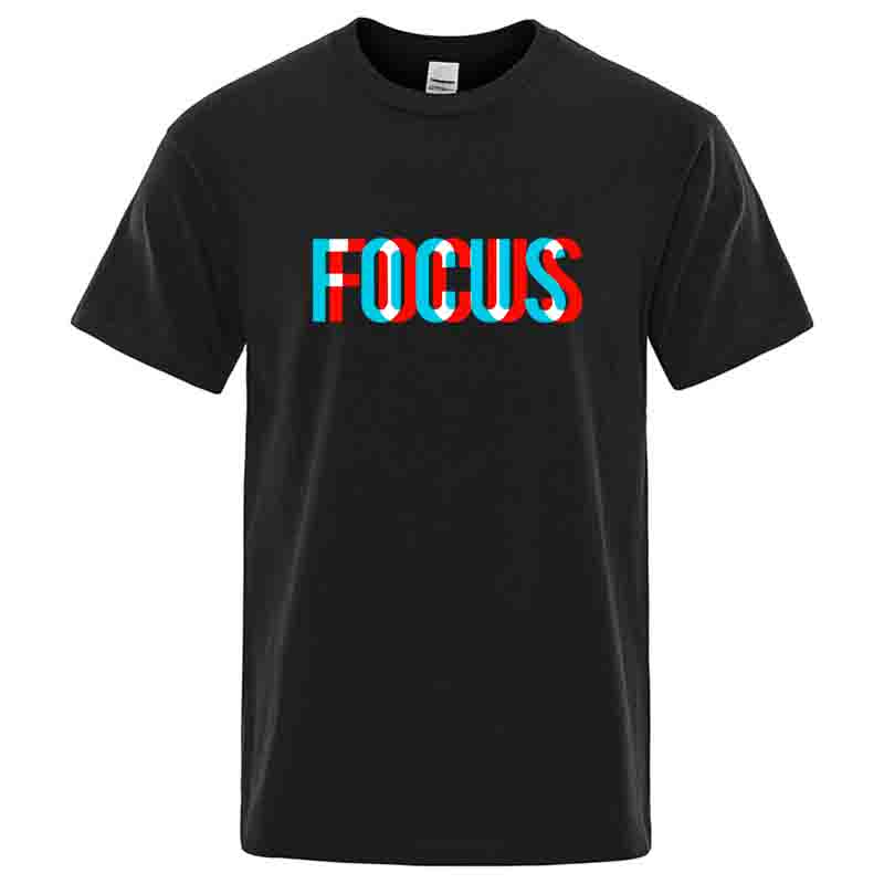 Summer Mens Tshirt High Quality 100 Cotton Loose Focus Print Men Top Casual Loose Oneck Men Short Sleeve Tshirt Male Tees
