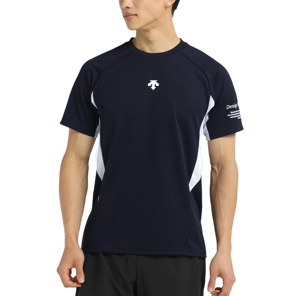 DESCENTE Volleyball Short Sleeve Easy to Move Raglan for Men and Club NV00 Shirt, Moisture-Wicking, Quick-Drying, Breathable, in, Sleeves, Women,