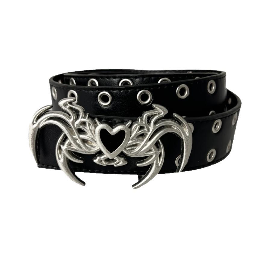 The Irregular-shaped Buckle Air Eye Belt Can Be Removed with Belt Buckles on Both Sides, Making It A Popular Instagram Belt for Both Men and Women