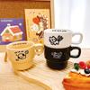 Simple Cartoon Ceramic Cup Coffee Cup Stacked Cup Small Cup High Value Gift Boy Girl Couple Cup