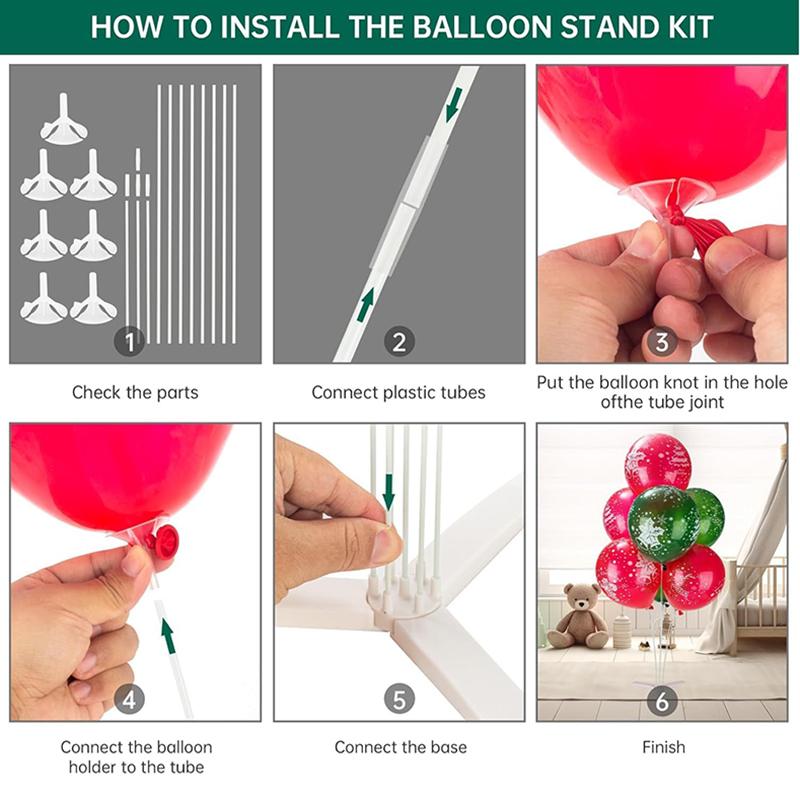 6X Balloons Stand Wedding Table Balloon Holder Column Balloon Stick Party Decor