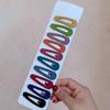 10Pcs Hair Clip Korean Style Hair Accessory Acrylic Girls Snap Hairpin Barrettes for Daily Wear