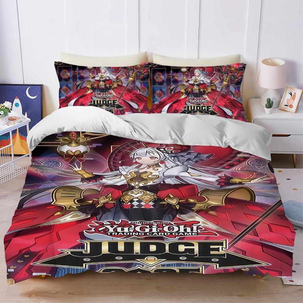 

Albaz Blazing Yu-Gi-Oh Duvet Cover Set Soft Wash Bed 3 Piece Summer Comfortable Student Dormitory Home Baby Bedding Best seller (135x200cm)