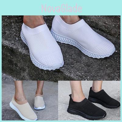 Women's Running Trainers Ladies Sneakers Slip On Jogging Gym Stylish Comfy Footwear