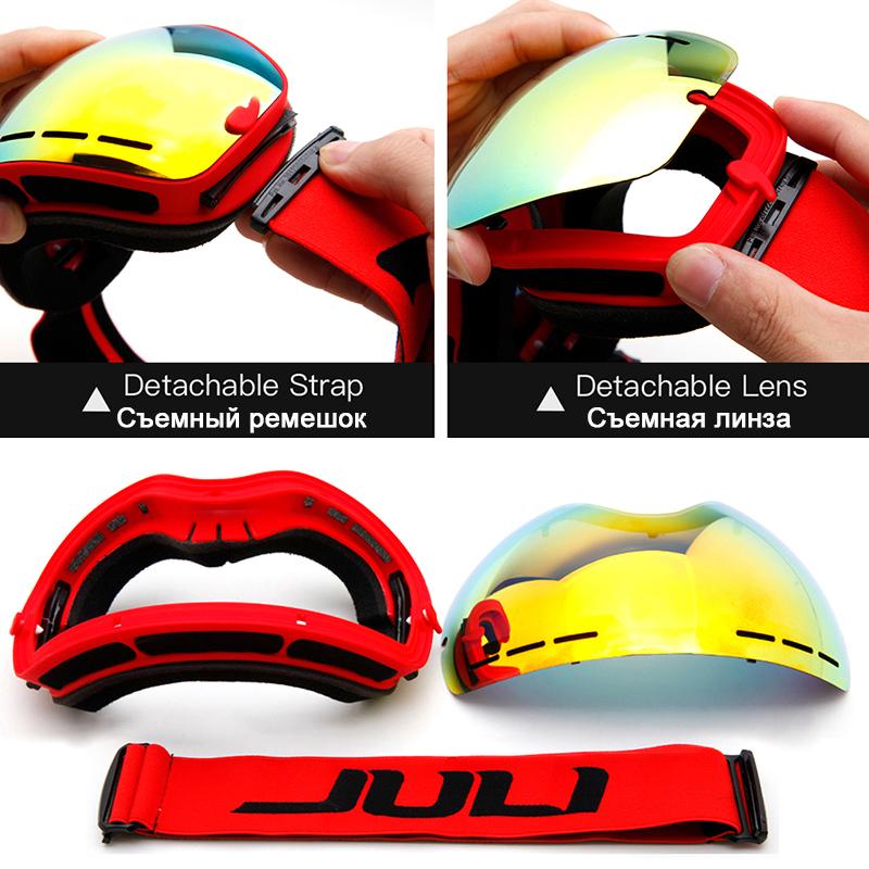 Maxjuli Ski GogglesInterchangeable LensPremium Snow Goggles  Ski Item Snowboard Goggles For Men And Women