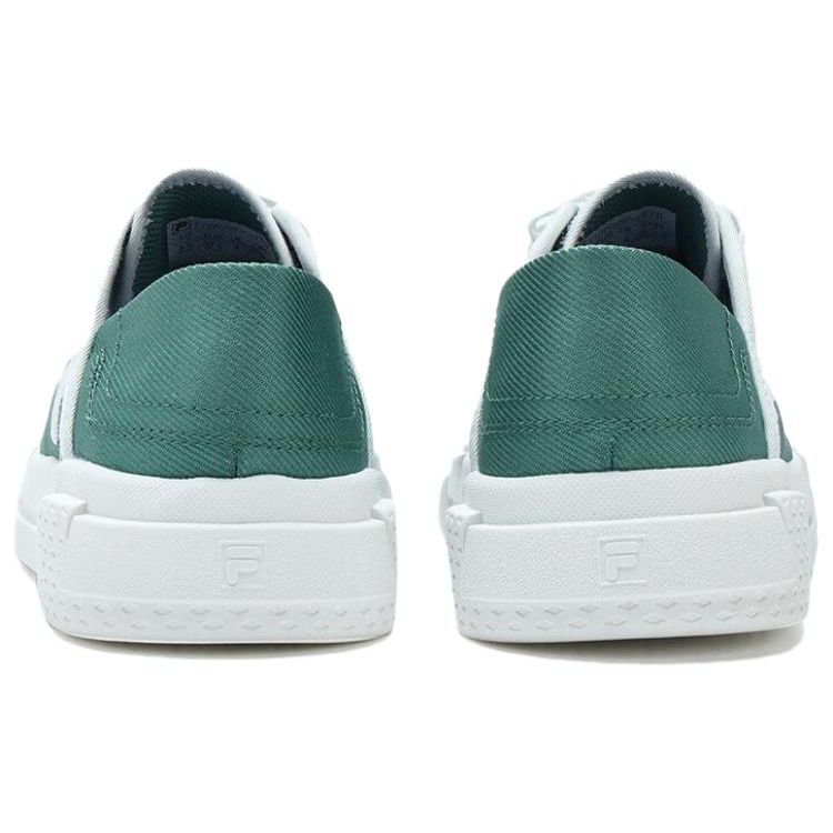 FILA Fusion Wallride DX Simple Comfortable Low-Top Canvas Shoes Women sneakers White Green T12W322101FFB