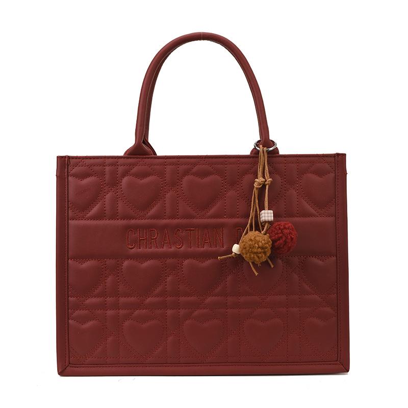 

Женская модная европейская и американская сумка через плечо 2025 года – вместительная, универсальная модная сумка Small without pendant красный