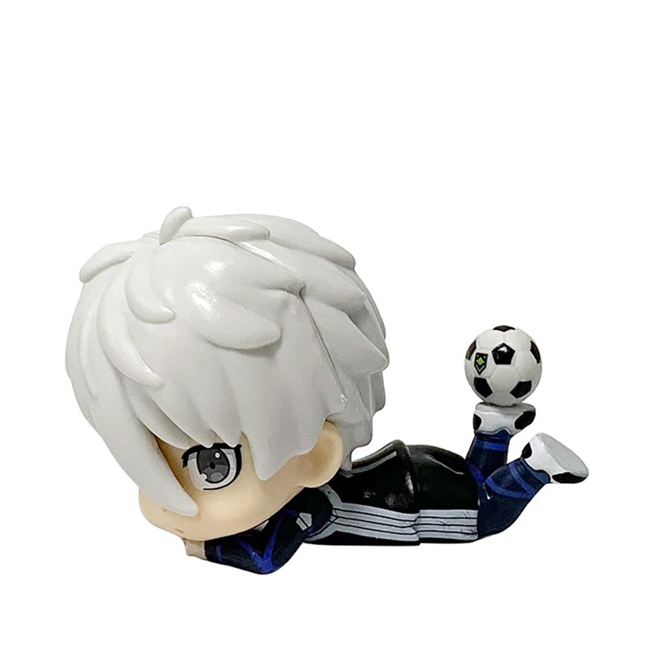 10cm Blue Lock Gk Anime Figure Nagi Seishiro Isagi Yoichi Q-Version Kawaii Cute Sitting Pose Model Statue Kid Desktop Decoration
