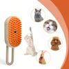 3-in-1-Reinigungsmassage-Haustierbürste, wiederaufladbarer USB-Dampfspray, elektrisches Massagegerät, geeignet für Katzen und Hunde, zum Entfernen von Verfilzungen und losem Fell, Haustierpflege