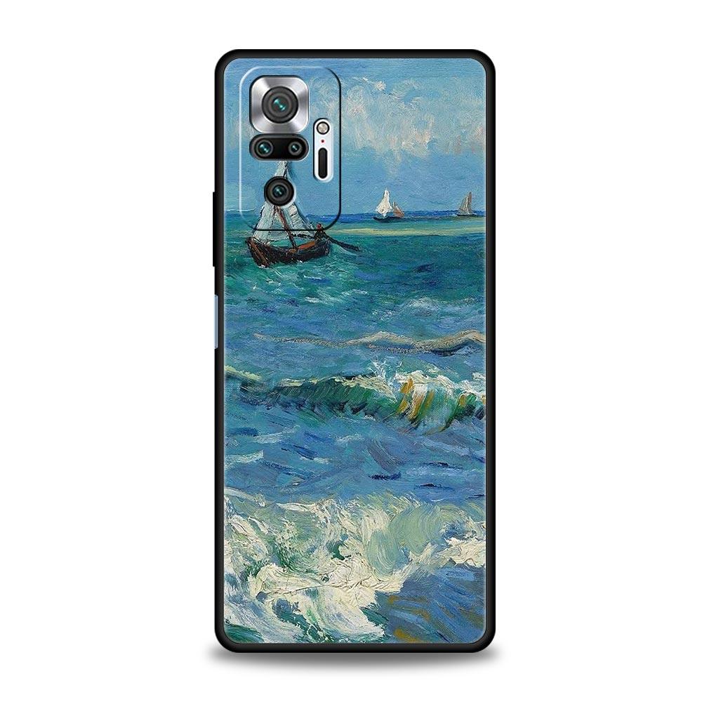 Garden Paint Art Vincent van Gogh Phone Case For Xiaomi Redmi Note 14 13 5G 10 11 12 Pro Plus 4G 14C 13C 12C 10C Black Cover