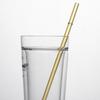 2Pcs Glass Straws Set Reusable Heat-Resistant Drinking Straws Eco-Friendly Alternative to Plastic Straws for Hot Cold Drinks
