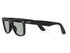 Ray-Ban Wayfarer RB2140F 601SR5 Matte Black / Light Grey 52