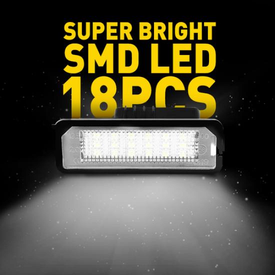 2Set Pair LED License Plate Light bulbs CANBUS For VW car c1 Golf Polo Passat CC