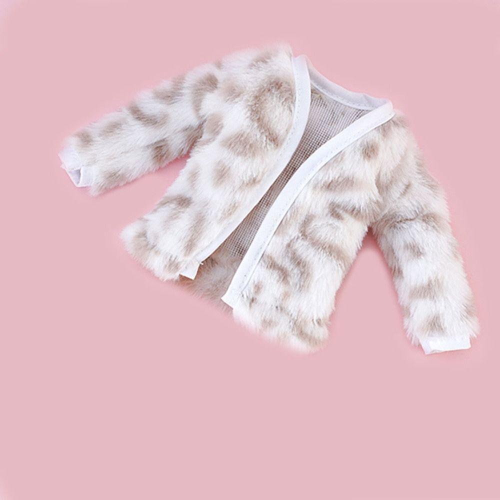 Winter Plush Overcoat Fashion 1/6 Doll Clothes High Quality DIY Toys  30cm Doll