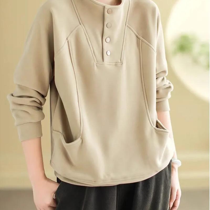 

Женский свитшот Хлопок Оверсайз Флис Утепленный Свободный Круглый вырез Повседневный Пуловер С длинным рукавом Топ Свитшот XXXXL абрикосовый