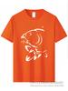 Summer Round Neck 3D Fish Print Top Fashionable Casual Short Sleeved Men's T-shirts