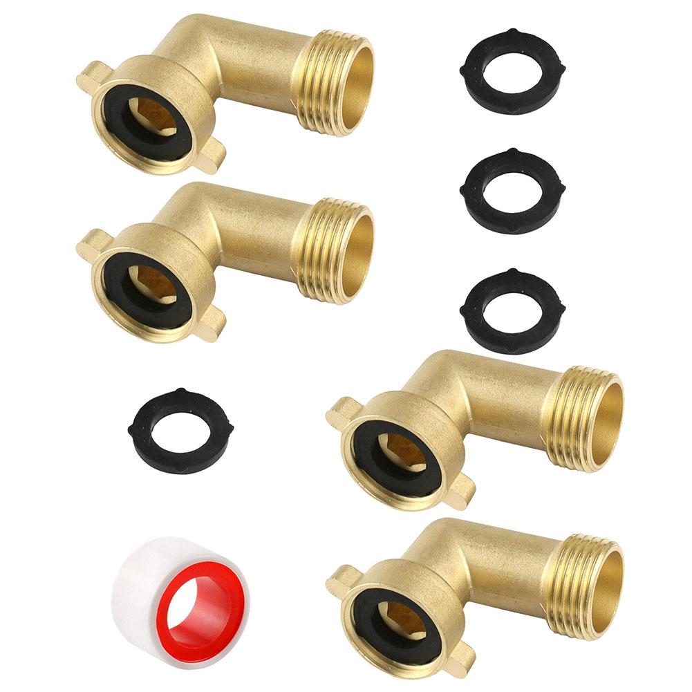 4Pcs 90-degree Garden Hose Elbow 3/4 Connector Extender For Garden Caravans For Garden Washing Tools