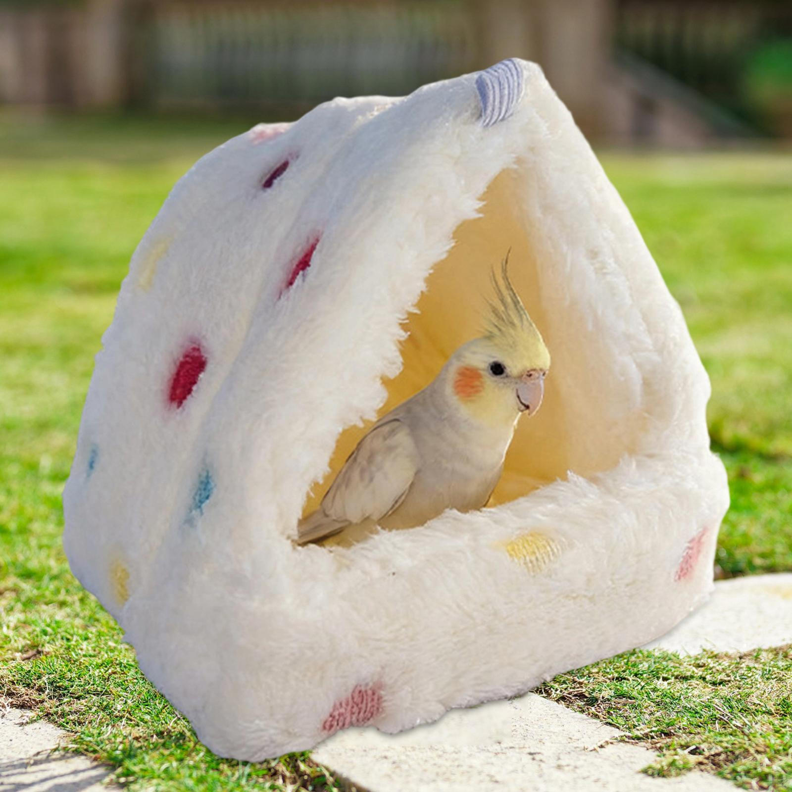 

Аксессуар домик-гнездо для птиц Многофункциональная теплая зимняя лежанка-укрытие для мелких животных Белок XL