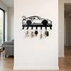 Functional Black Automotive Key Hooks Wall Mounting Easy Installation Car Key Holder Metal Metal Car Key Hooks Home Organization