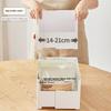 Expandable Kitchen Organizer Bins, Rectangular Storage Boxes, Pull-Out Deep Cabinet Organizer for Pantry, Desk, Bathroom