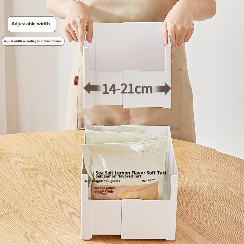 Expandable Kitchen Organizer Bins, Rectangular Storage Boxes, Pull-Out Deep Cabinet Organizer for Pantry, Desk, Bathroom