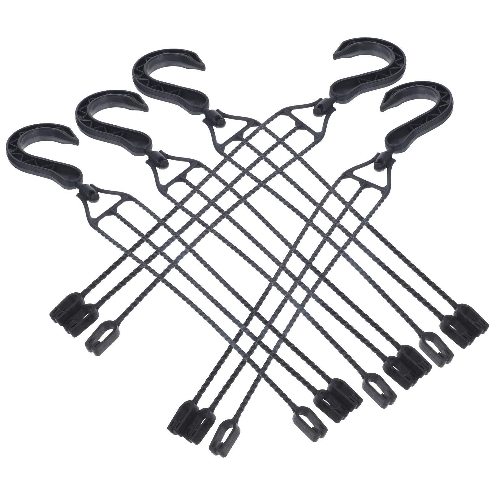 

5 шт. подвесной крючок для раковины, вешалки для растений в горшках, корзина, декор для террариума, цветы, пластиковые крючки, цепь чёрный