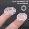 50/10Pcs Furniture Anti Slip Pads Round Glass Table Bumper Non Adhesive Bumpers Pad Soft PVC Suction Pad for Table Glass 18/23mm