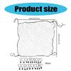 Bounces Back Fußballnetz Fußball Rebounder Netz Rückpraller Fußball Rückprallnetz mit 20 elastischen Seilen für Anfänger Schule