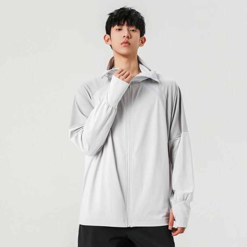 Fengxun Men s UPF50+ Sun Protection Hooded Jacket 3XL
