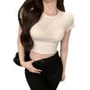 South East Asia Sexy Slim Short Sleeve T-Shirt Women's Summer Skinny Versatile Spice Girls Short Top Casual Versatile