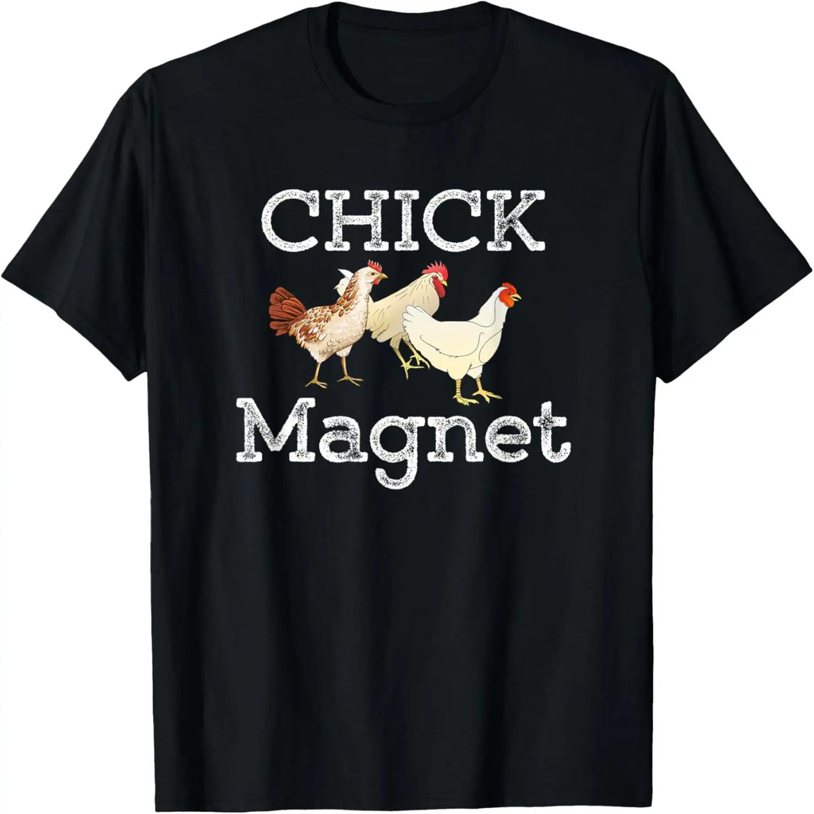 Chick Magnet Funny Chicken Lover Graphic T-Shirt T-Shirt S