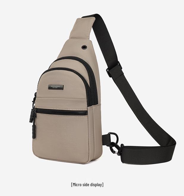 

Men s Waterproof Oxford Crossbody Bag 2025 - Fashionable, Large Capacity Shoulder Bag Small 3502 бежевий