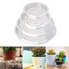 10Pcs Transparent Plastic Plant Saucers Drip Trays Round Shape Not Easily Deformed Clear Indoor Planter Pot Plate Dish