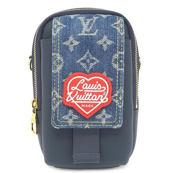 LOUIS VUITTON M81060 Double phone pouchShoulder Bag Monogram denim Array