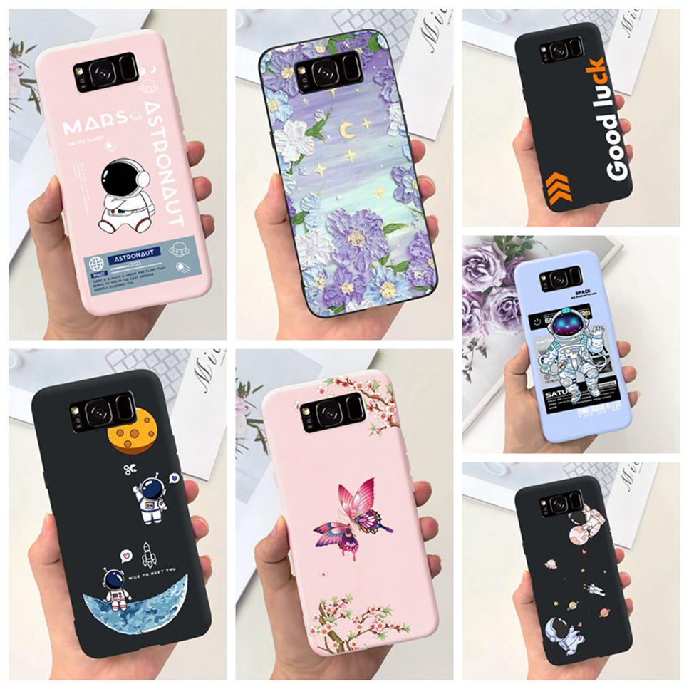 New For Samsung Galaxy S8+ SM-G955F Case Luxury Flower Butterfly Soft Silicone Cover For Samsung S8+ S8Plus S8 Bumper Phone Case
