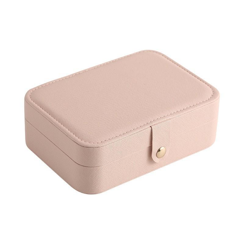 Jewelry Storage Box With Leather Material For Gift Travel And Wedding Use