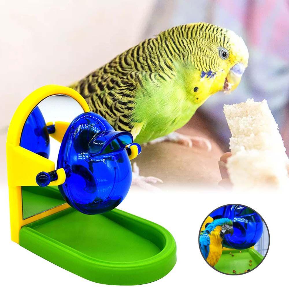 

Pigeon Creative Leakage Food With Mirror Training Feeding Dish Bird Toy Bird Feeder Pet Product