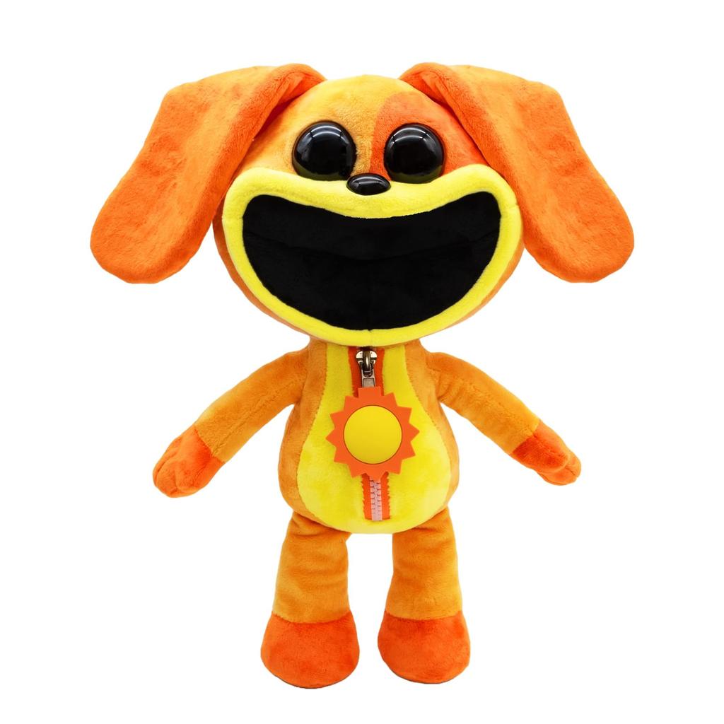 Poppy Playtime Smile Critter Dog Day Plush. 14-inch limited edition collectible toy doll. Officially licensed product based on the popular game.