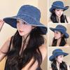 Anti-UV Mountaineering Caps Western Cowboy Panama Hat Portable Summer Bucket Hat  Camping Hiking