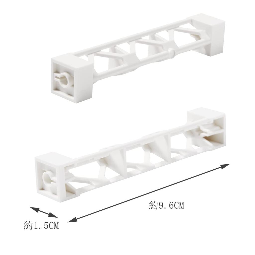 INIBUD Classic Compatible Foundation Block Plate, 16x32mm, Double-Sided, with Posts, Set of 3 Boards and 12 Posts (White)