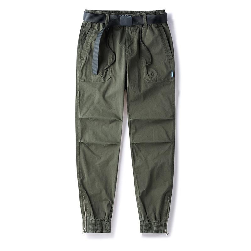 

Men s overalls loose casual straight men s trousers trendy pants men s high-end men s sportswear 40 армия зеленый