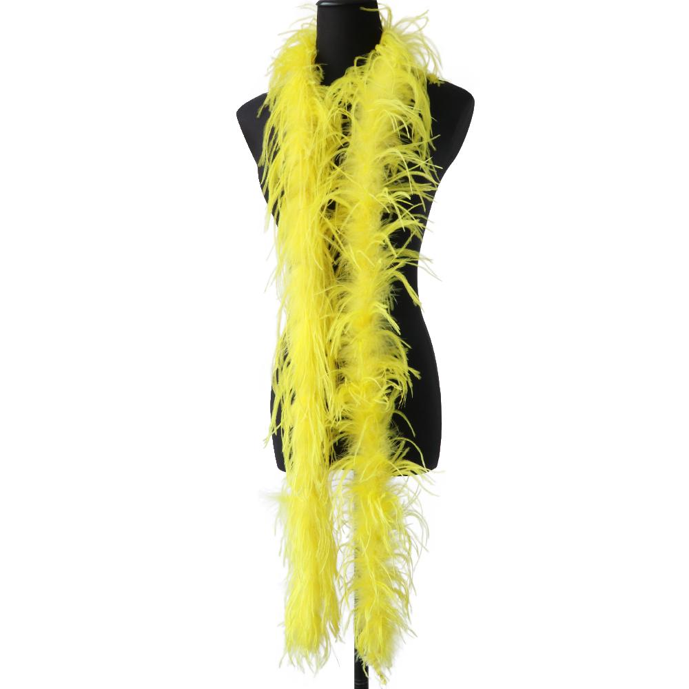 1Ply Ostrich Feather Boa Long High Quality Ostrich Feather Scarf Trims for Party Halloween Clothing Decoration Shawl 2 Meters
