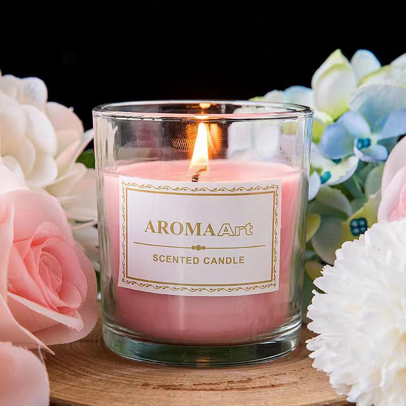 Thickened Transparent Glass Candle Holder for DIY Aromatherapy Candles