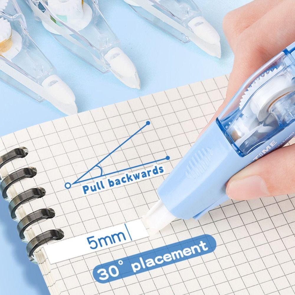 6PCS/Set Gradient Color Correction Tape Pen Shape Correction Stationery Correction Band Students